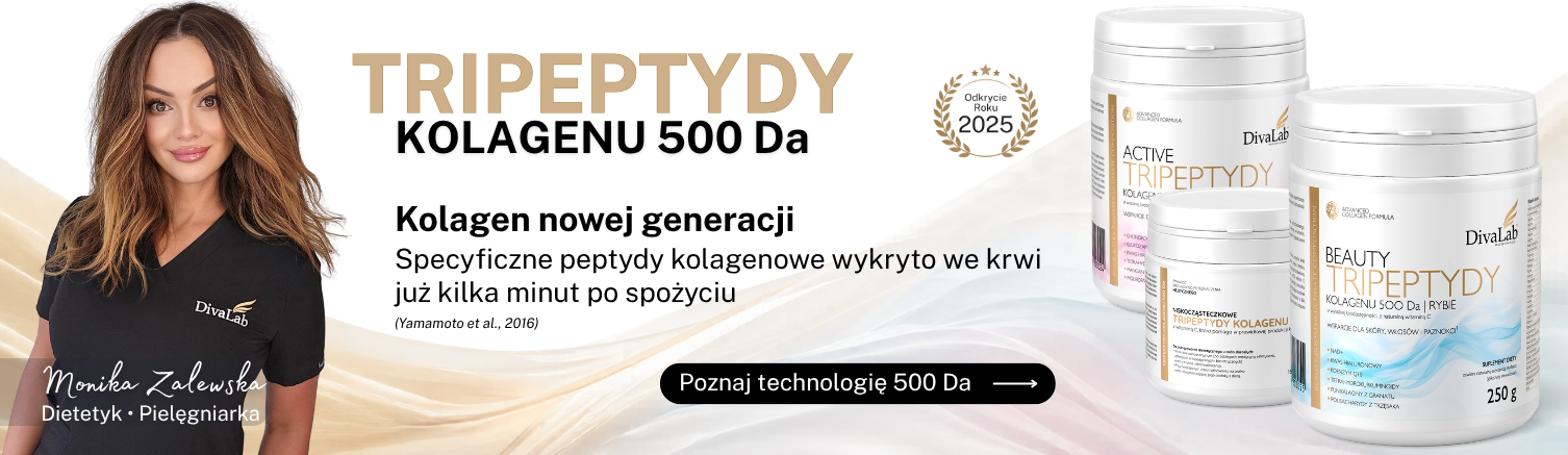 Tripeptydy kolagenu 500 Da DivaLab
