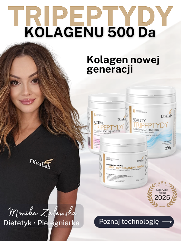 Tripeptydy kolagenu 500 Da DivaLab