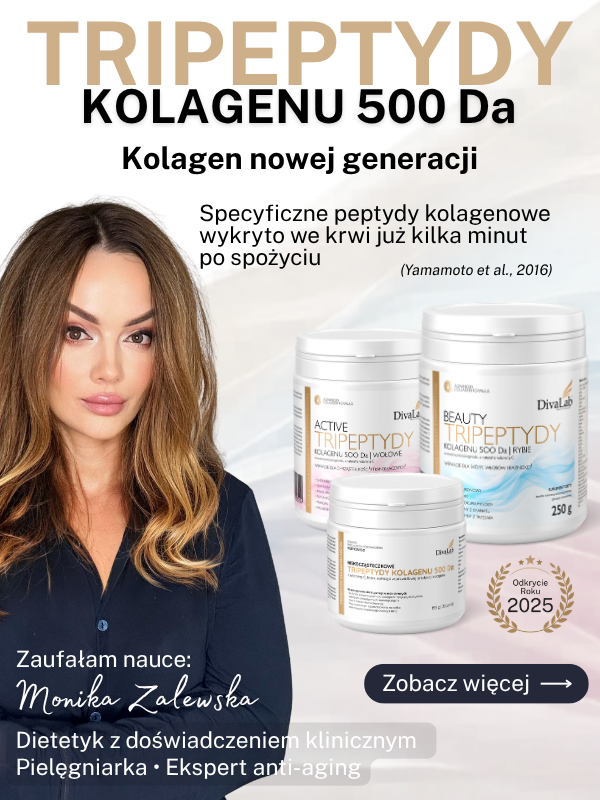 Tripeptydy kolagenu 500 Da DivaLab