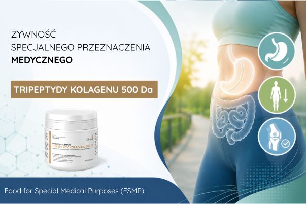 Tripeptydy kolagenu 500 Da z witaminą C – ŻSPM dla osób po operacjach bariatrycznych i w stanach zwiększonego zapotrzebowania na aminokwasy | DivaLab